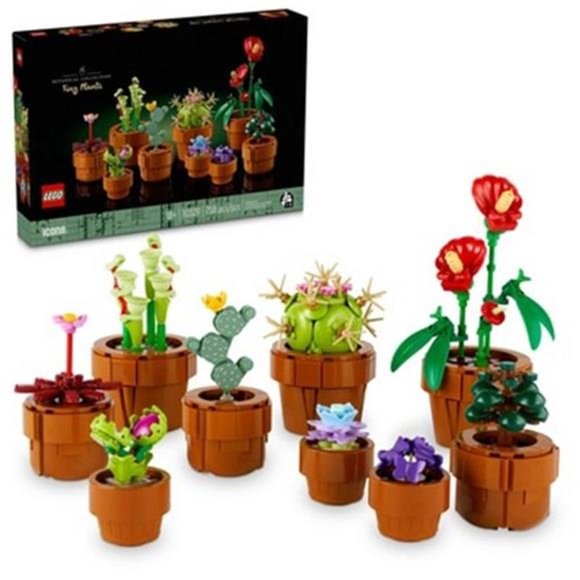 LEGO Icons Tiny Plants Build and Display Set for Valentines Day